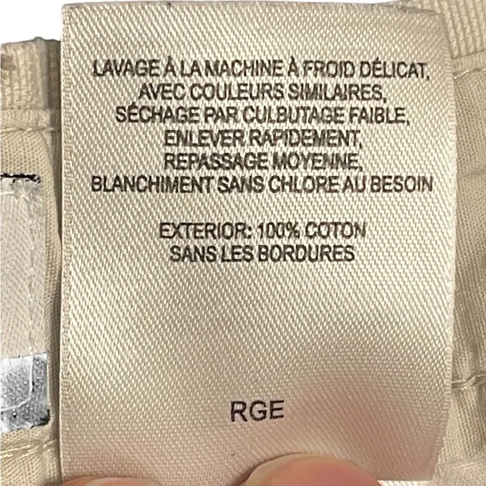 Men’s Columbia Cream Cargo Canvas Pants Size 36W30L Excellent Used Condition